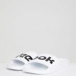 lifesta reebok slides white