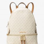 michael kors medium rhea backpack in vanilla – lifesta2