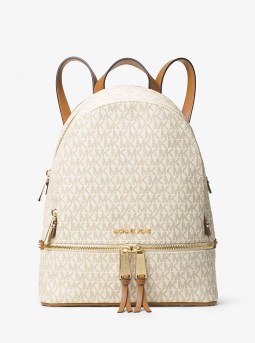 michael kors medium rhea backpack in vanilla – lifesta