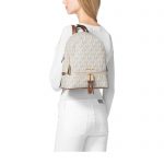 michael kors medium rhea backpack in vanilla – lifesta2