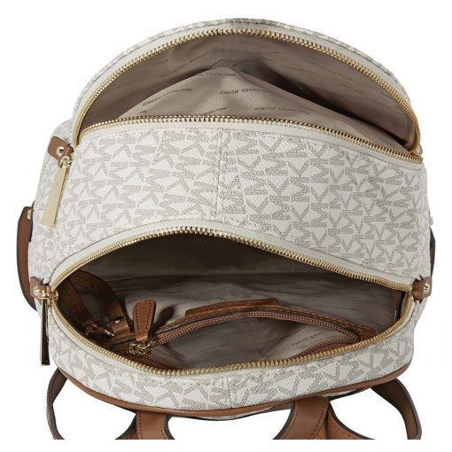 michael kors medium rhea backpack in vanilla – lifesta5