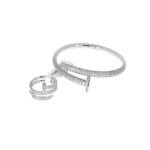 silver nail ring ice bracelet – lifesta